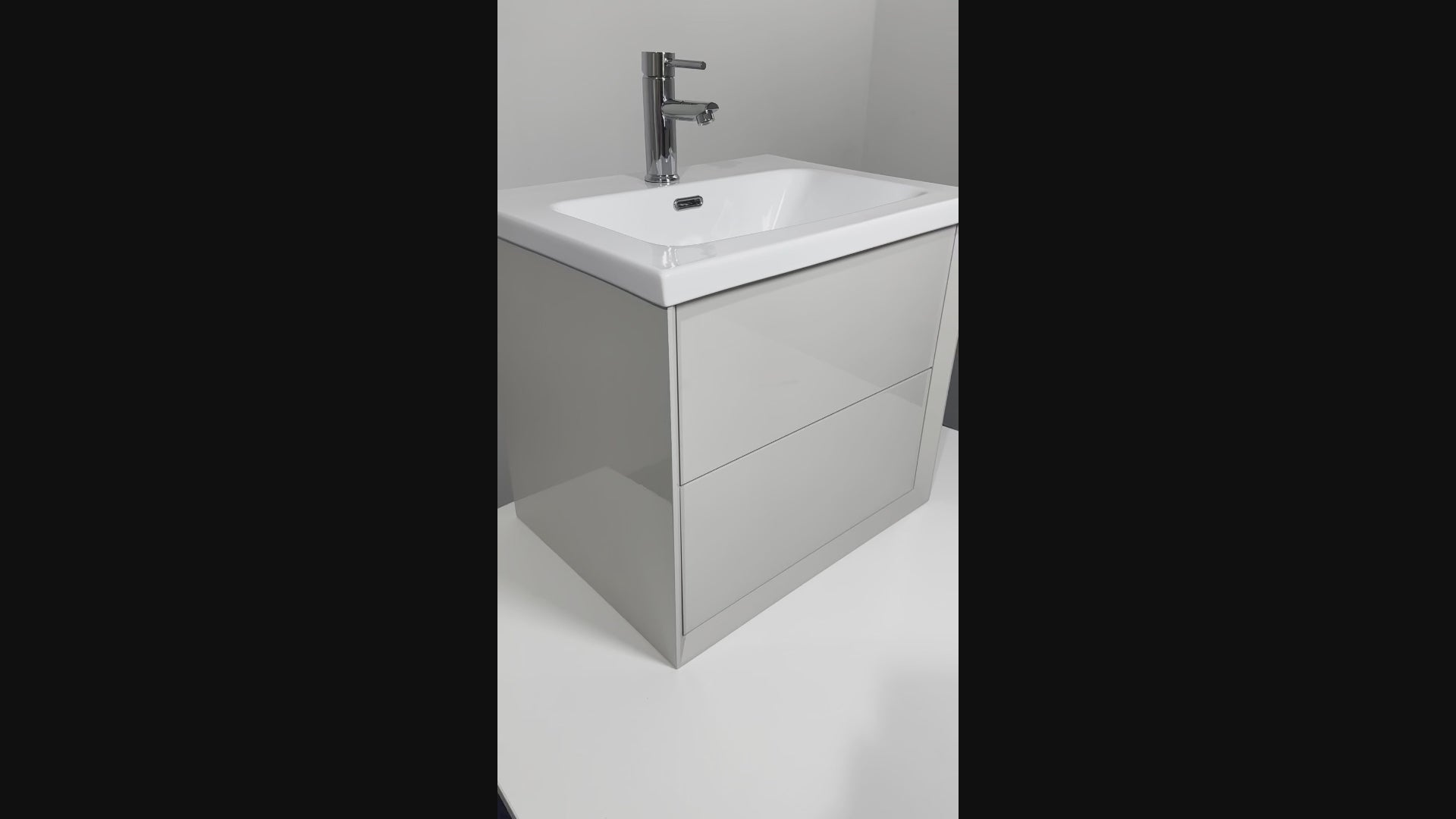 Wall Hung or Floor Standing 610mm Vanity Unit with Basin - Copenhagen Malmo