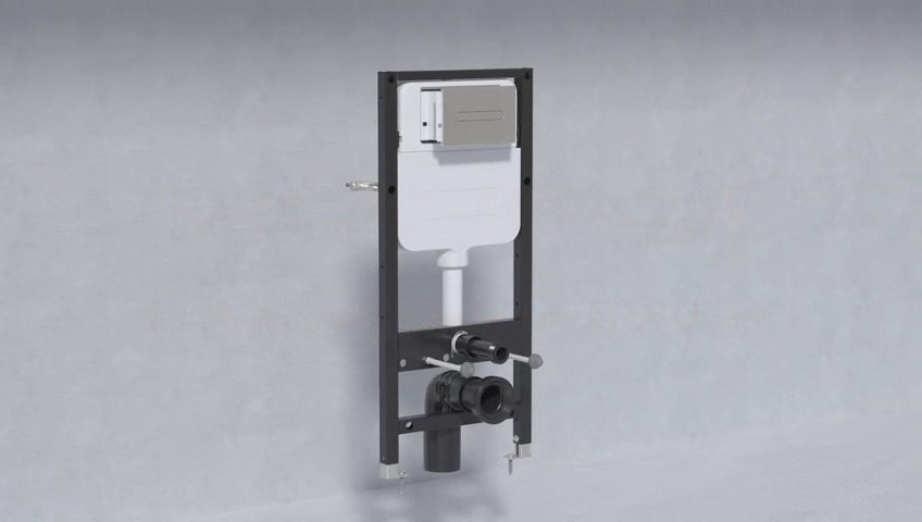 Back To Wall Rimless WC Pan with Concealed Cistern Frame -  Barford