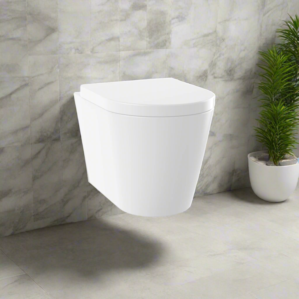 Rimless Wall Hung Pan & Seat - Barford